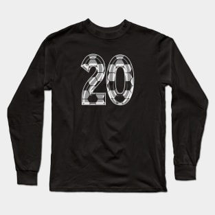 Soccer Number 20 Soccer Jersey #20 Soccer Mom Player Fan Long Sleeve T-Shirt